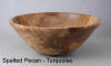 Spalted Pecan bowl with Turquoise