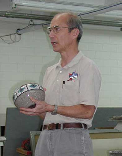 Andy Chen with Corian vessel