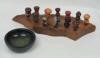 George Taylor winestopper display and colored, textured bowl