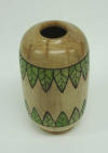 Roger Farris decorated hollow form vase